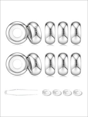 925 Sterling Silver Round Rondelle Spacer Bead Stopper Charms for Bracelets